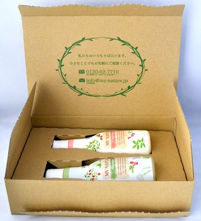 マイナチュレシャンプーの箱
